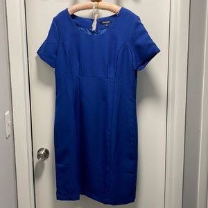 Short sleeve polyester/crepe dress, 14P
